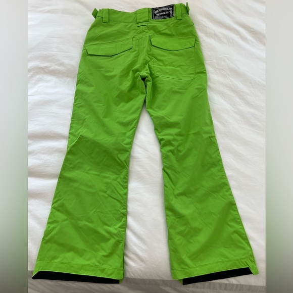 Men’s RIDE snowboard pants neon green medium snowboarding - Picture 2 of 5